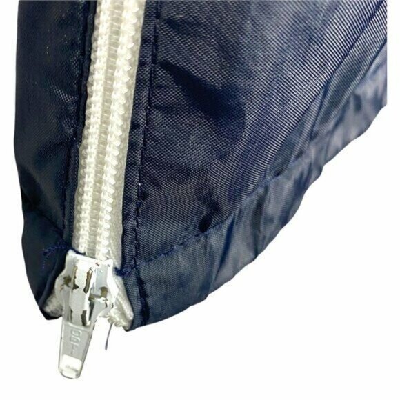 K Way Women's Vintage Retro Navy High Rise Windbreaker Side Zip Pants US 6 - Picture 3 of 9